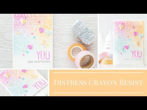 Distress Crayon Resist