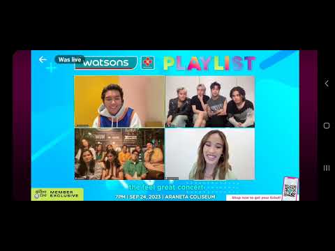 Watsons Full Live Interview with Sb19, Zack Tabudlo and Ben & Ben 🩵