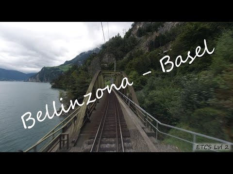 Mit dem Güterzug von Bellinzona nach Basel - Führerstandsmitfahrt in HD