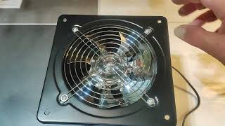 Silkwish Badlüfter Fan 150mm Durchmesser mit Schalter, Die wichtigsten Parameter fehlen hier komplet