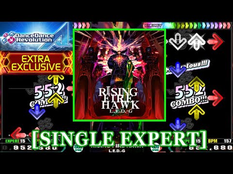 【DDR A】 RISING FIRE HAWK / L.E.D.-G [SINGLE EXPERT] 譜面確認+Clap