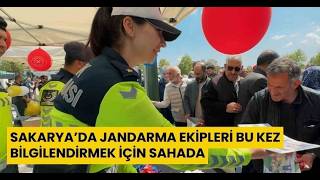 Sakaryada Jandarma Ekipleri Bu Kez Bilgilendirmek İçin Sahada