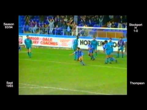 1993 - 1994 Hartlepool FC 06 W Stockport - Thompson