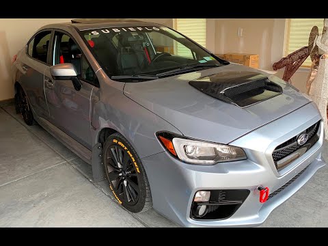 WRX oversize hood scoop install