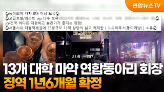 13개 대학 마약 연합동아리 회장 징역 1년6개월 확정 / 연합뉴스TV (YonhapnewsTV)