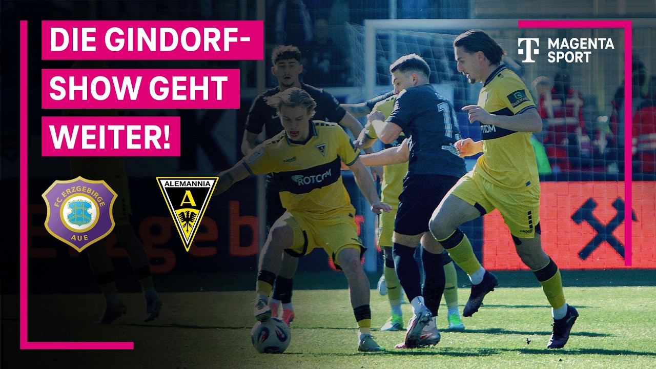 Erzgebirge Aue vs Alemannia Aachen Highlights