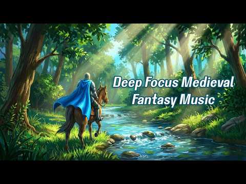 Deep Focus Medieval Fantasy Music | The Knight's Forest Quest | Relaxing Celtic Harp & Flute