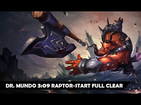 [Season 11.8] Mundo Jungle Clear Guide | 3:09 Raptor-Start Full Clear