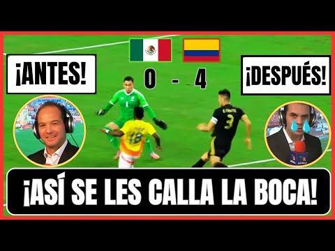 🔥Mexican Journalists Surrender to Colombia, Thrashed and Humiliated! This is what they are Saying...