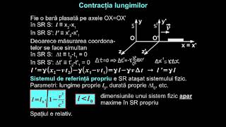 Cinematica relativistă.