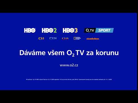 Jsme s vámi. Dáváme všem O2 TV za korunu na 30 dní.