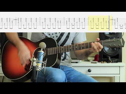 SRV - Pride and Joy Acoustic riff guitar lesson