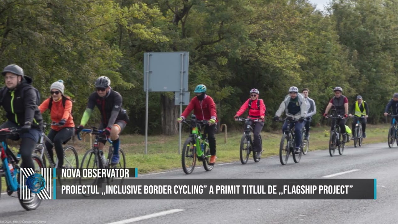 Proiectul ,,Inclusive Border Cycling” a primit titlul de ,,Flagship Project”