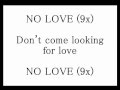 August Alsina Ft Nicki Minaj No Love Lyrics