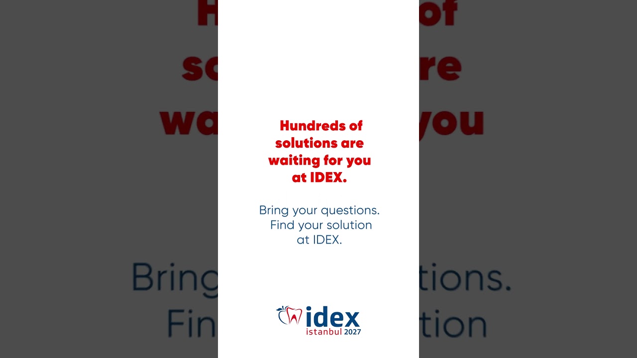 Bring your questions, compare the possibilities and find your solution at IDEX! 🦷