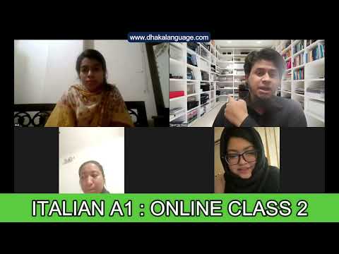Italian class video 10 at Shield Language Academy