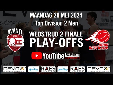 Play-Offs Final Game 2 | Avanti Brugge 🆚 KBBC Oostkamp | Top Division 2 Men | Seizoen 2023-2024
