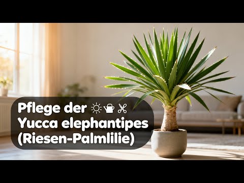 Yucca elephantipes pflegen – Tipps für Gießen, Standort & Umtopfen der Riesen-Palmlilie