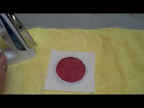 APPLIQUE-- Pressing the Circle (#9 of 13 videos) - LearnHowToQuilt.com BEGINNER BASICS