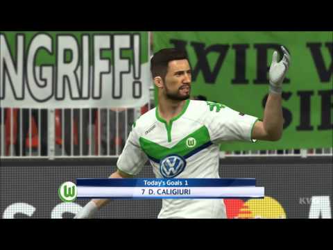 PES 2016 - UEFA Champions League - VfL Wolfsburg vs KAA Gent Gameplay (PS4 HD) [1080p60FPS]