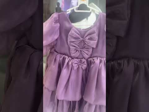 Purple girls party dresses
