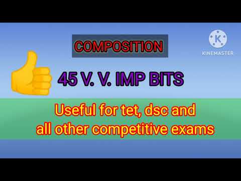 45 v. v. imp bits on composition useful for tet and dsc # english# tet#dsc# composition#youtube