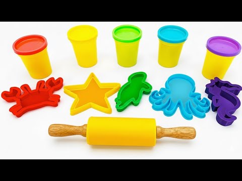 Create & Learn Animals! 🐢🐬🐙 Fun Clay Play for Toddlers | Preschool Learning Video