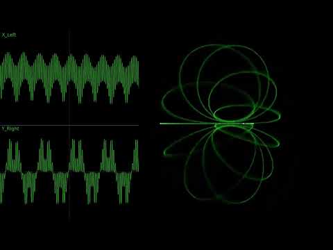 Oscilloscope Music - Spirals (Jerobeam Fenderson) + corrscope