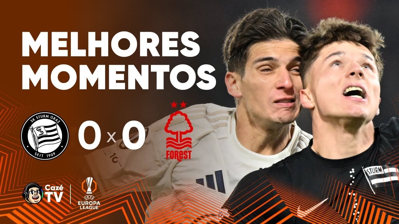 MELHORES MOMENTOS: STURM 0 X 0 NOTTINGHAM FOREST | UEFA EUROPA LEAGUE 25/26 | 4ª RODADA
