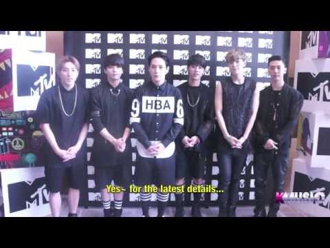Shout-Out: B.A.P greets Kmusic Fans  (MTV Sessions, Singapore)