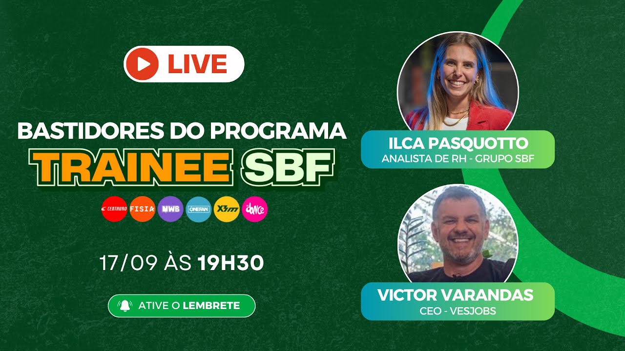 LIVE: BASTIDORES DO TRAINEE SBF 2025