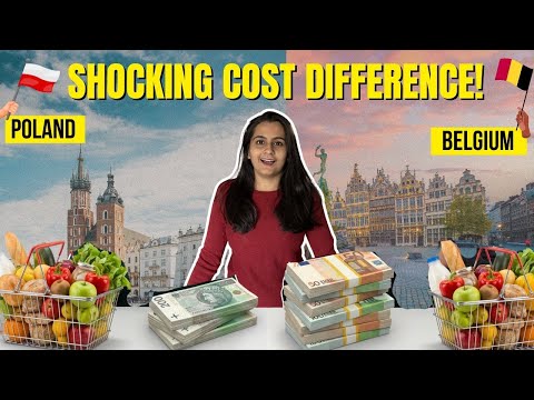 Cost of Living in Poland vs Belgium 2026: Salary, Rent & Grocery 💶