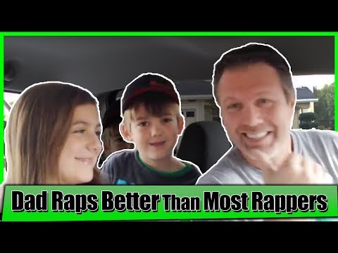 Dad performs old school rap with his kids