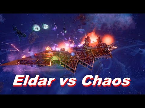 Eldar vs Chaos! Rank 92, Heroic Difficulty, 1500 Points - Battlefleet Gothic Armada