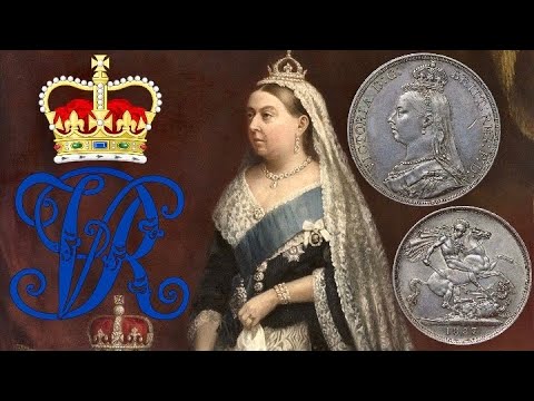 Королева Виктория. United Kingdom 1 crown, 1887. Queen Victoria Великобритания 1 крона, 1887 KM# 765