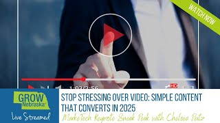 Stop Stressing Over Video: Simple Content That Converts in 2025