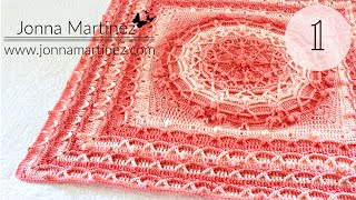🎉PART 1 | How To Crochet a complex Blanket | BebaBlanket | High Tide Waves Pattern #crochetblanket