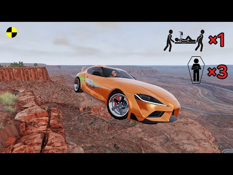 Realistic High-Speed Car Crashes in BeamNG.drive #52 | Ultra Detailed Crash Compilation