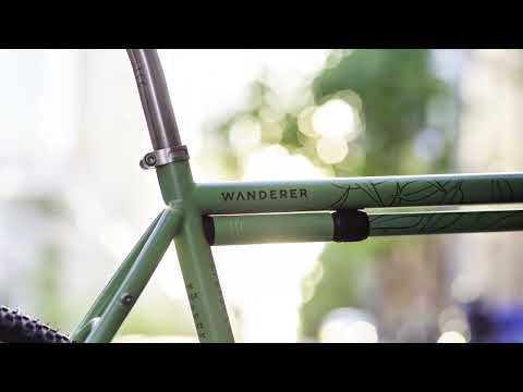 Wondercross cycling “Wanderer” titanium gravel bike build.