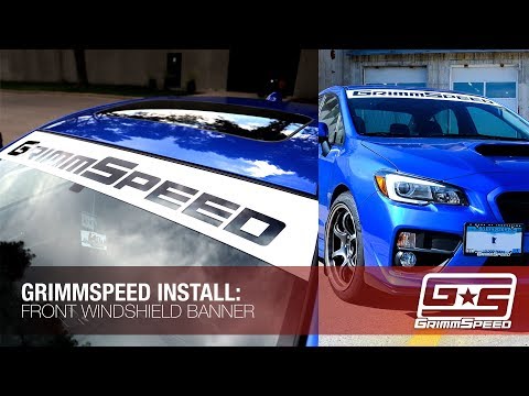 SUBARU WINDSHIELD BANNER INSTALL step by step walkthrough