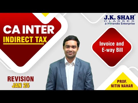 CA Inter Revision | Indirect Tax | E Way Bill | Hindi + EnglishV12 E Way Bill