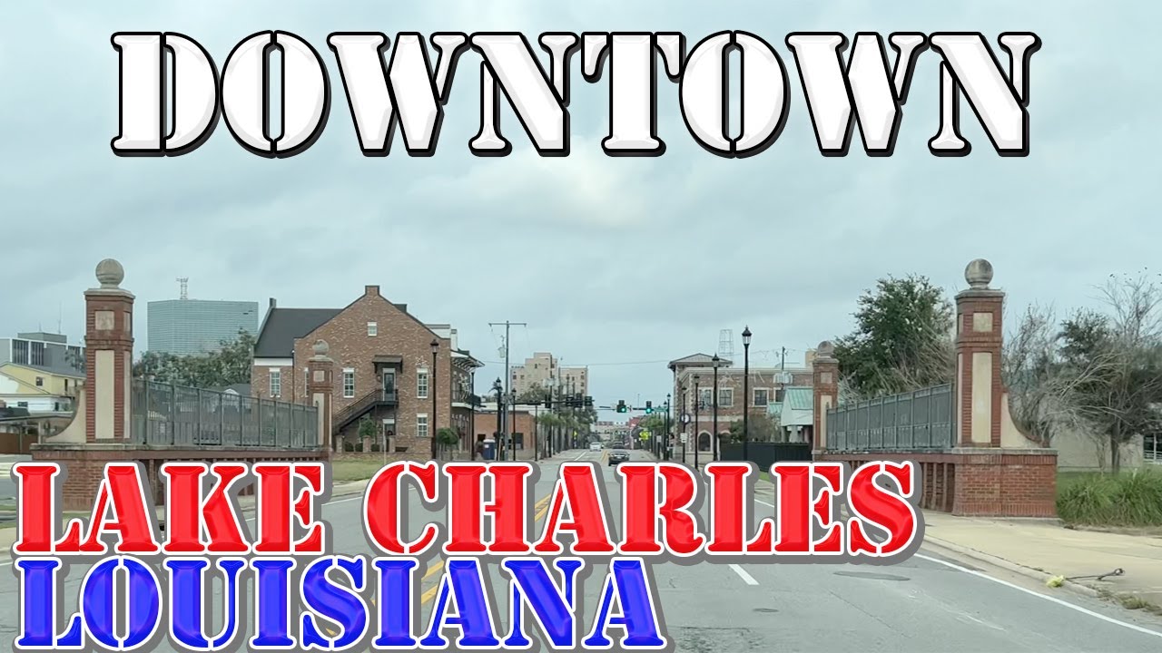 Immersive street-level walking tour through Lake Charles Downtown, United States, showcasing authentic urban landscapes, local architecture, and the vibrant atmosphere of the city's neighborhoods