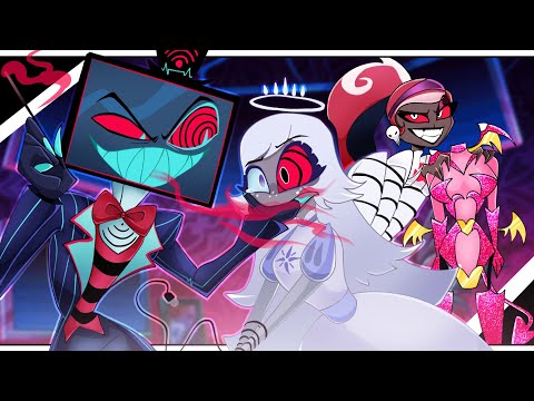 Vox X Velvette's Hypnotic Trap for Emily! | Vox X Emily | Hazbin Hotel S2 Comic Dub