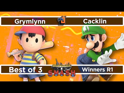 Grymlynn (Ness) vs Cacklin (Luigi) Winners R1 - Boardwalk Smash #36 - SSBU