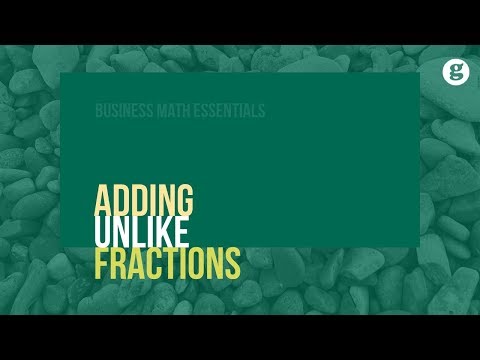 Adding Unlike Fractions