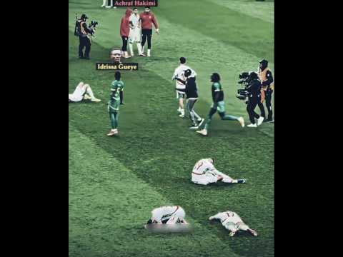 Achraf hakimi 🇲🇦 sadio mani 🇸🇳😥 #viral #football