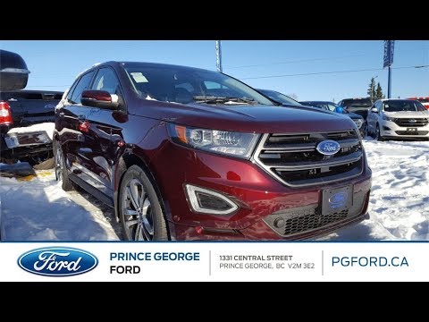 Red 2018 Ford Edge Sport AWD Review Prince George British Columbia - Prince George Ford
