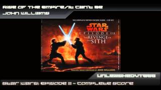 Star Wars: Episode III OST - Rise Of The Empire/It Can&#39;t Be