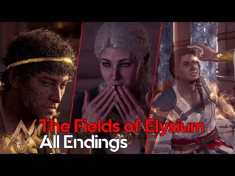 The Fields Of Elysium -All Endings - Assassin's Creed Odyssey - The Fate of Atlantis Episode 1