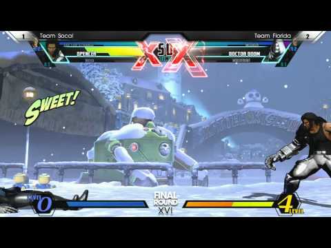 UMVC3 Winner's Final Team Socal vs Team Florida - Curleh Mustache Battle Royale - Final Round XVI
